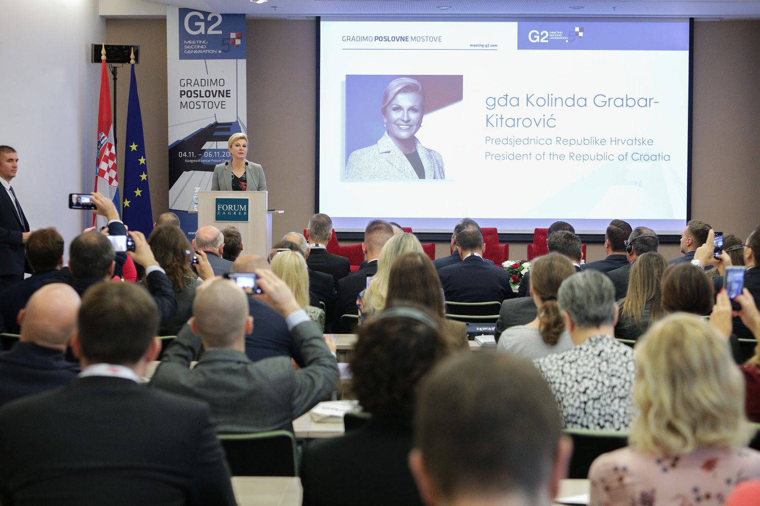 Predsjednica RH otvara konferenciju.jpg