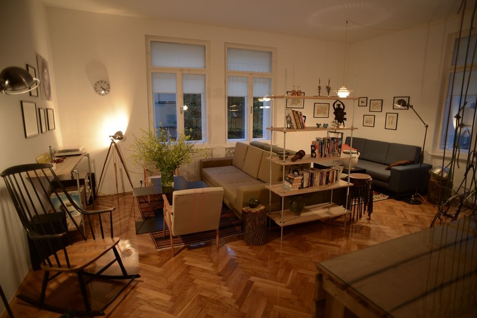 Lobagola B and B Zagreb center Croatia living room common area 5