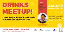 Rax Suen Hosting Zagreb Digital Nomad Ambassador Drinks Meetup on Wednesday