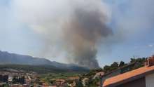 President Visits Fire Site on Hvar island