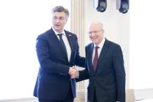 Croatian PM Receives President of EU Court of Justice