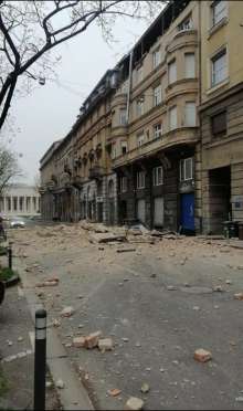 A small earthquake hit Zagreb this morning, waking up already-rattled residents.
