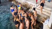 Hvar's Polar Donkeys Enjoys 6th Edition of New Year's Day Adriatic Swim