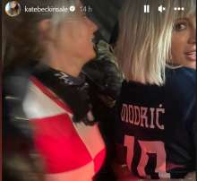Kate Beckinsale Celebrates Croatia's World Cup Victory in Zagreb