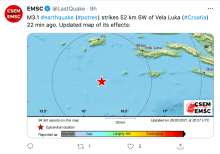 Nine Earthquakes in the Adriatic Sea in Last 56 Hours