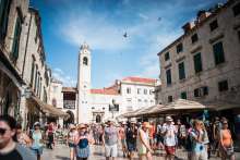Tourist season in Dubrovnik, Croatia