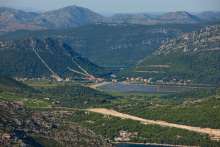 Peljesac Bridge brought a demographic boom in the nearby municipality of Ston on the picture