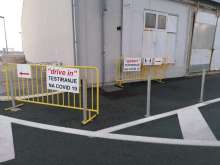 VIDEO: Drive-in COVID-19 Testing Begins at Split Ferry Port