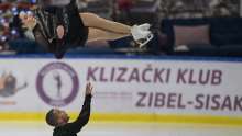 53rd Golden Pirouette in Sisak: Croatian Ice Skating Pair Break Personal Record