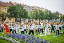 International Yoga Day Celebrated at Zrinjevac Park on June 21