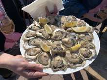 Although served in different ways, a full plate of raw oysters with fresh lemon and Pelješac wine is everyone’s favorite at the festival.
