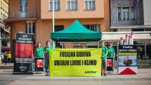 Greenpeace Activists Collecting Signatures to Ban Fossil Fuels