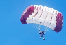 Qatar national parachute team preparing in Porec