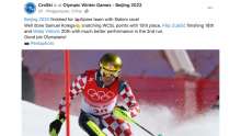 Samuel Kolega Finishes 15th, Filip Zubčić 18th in Olympic Men's Slalom