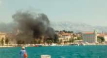 VIDEO: Fire in Split Center, Motorcycles Burned on Riva