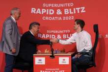 PM Plenković and World Champion Carlsen Open Chess Tournament in Zagreb