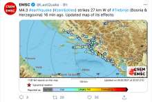 4.1 Magnitude Earthquake Rocks the Dubrovnik Area Wednesday Night