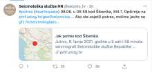 4.7 Magnitude Earthquake in Šibenik Wakes Up Dalmatia