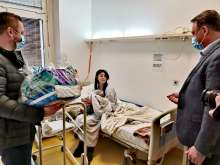 Sisak-Moslavina Prefect Ivo Zinic visits firstborn baby in Croatia this year