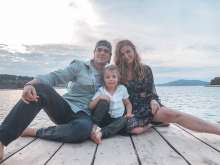 American family in Croatia: 