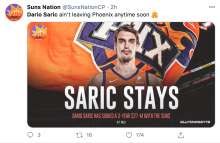 Dario Saric Signs A Three-Year Contract Worth $27 Million with Phoenix Suns