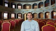 Hvar Tourist Director Petar Razovic Interviewed in Europe's Oldest Public Theatre