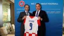 HNS and UEFA Meet in Nyon: Croatian Football House Project Presented to Čeferin