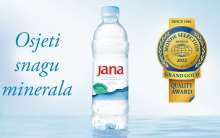 Croatian Jana Water Wins Monde Selection Gold Medal for Quality