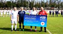 Football Legends of Croatia and Slovenia Play for Petrinja