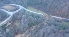 Picture of the Zagorje landslide, taken from a screenshot