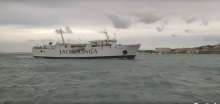 Watch Stormy Jugo Wind Make Life Difficult for Jadrolinija Vessel