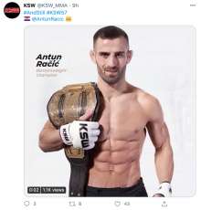 Croatian MMA Fighter Antun Racic Defends Title as KSW Bantamweight Champion!