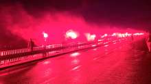 VIDEO: Rijeka Fans Light Up Krk Bridge with 222 Flares for Operation Storm