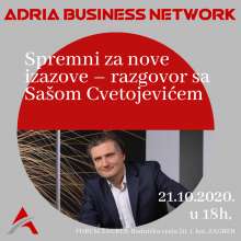 11th Adria Business Network in Zagreb Features Saša Cvetojević