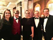 NFCA  Board Members with the first US Ambassador to Croatia, Peter Galbraith at the 25th Anniversary Gala event in 2017.