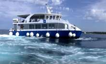 Unique Mali Brijun Catamaran Ready to Sail at Brijuni National Park
