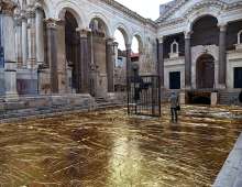 Peristil square in Split