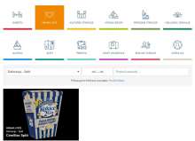 Discount popcorn is the only thing on the menu for participating restaurants in much of the country