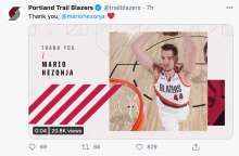 Memphis Grizzlies Bring in Mario Hezonja from Portland Trail Blazers