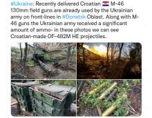 Croatian Cannons Used in Homeland War Now Defending Ukraine