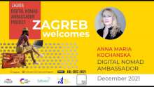 Anna Maria Kochanska on Zagreb Digital Nomad Ambassador Life in December
