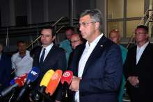 Prime Minister of Kosovo Albin Kurti and Croatian Prime Minister Andrej Plenkovic